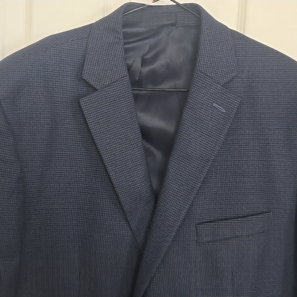 Lauren Ralph Lauren Houndstooth Wool Blazer Sz 50 - Picture 2 of 10